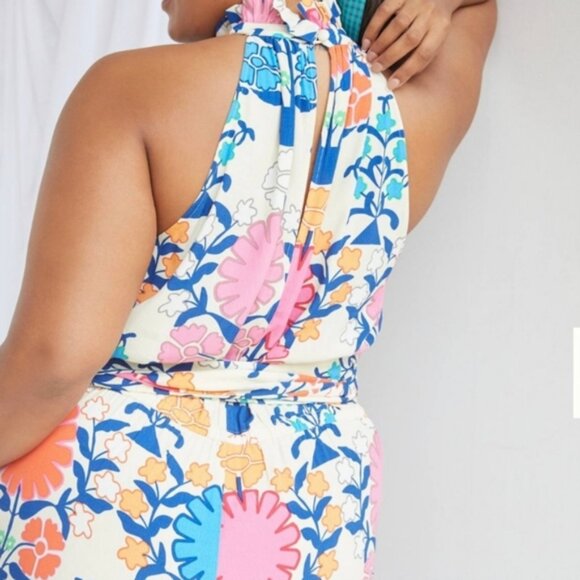 Anthropologie Plenty by Tracy Reese Ruffled Floral Romper Size Medium - Picture 3 of 14